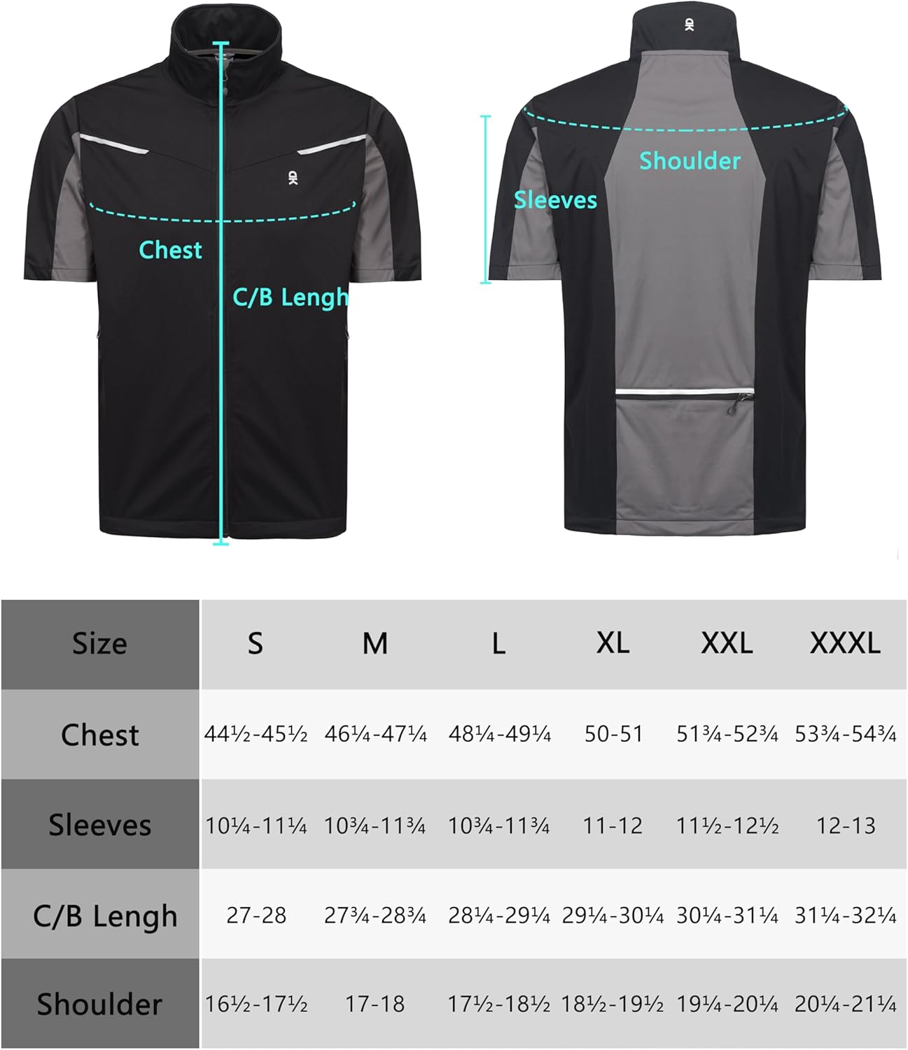 Little Donkey Andy Men's Lightweight Softshell Vests Short Sleeve Jackets for Golfing Hiking Running - Image 7