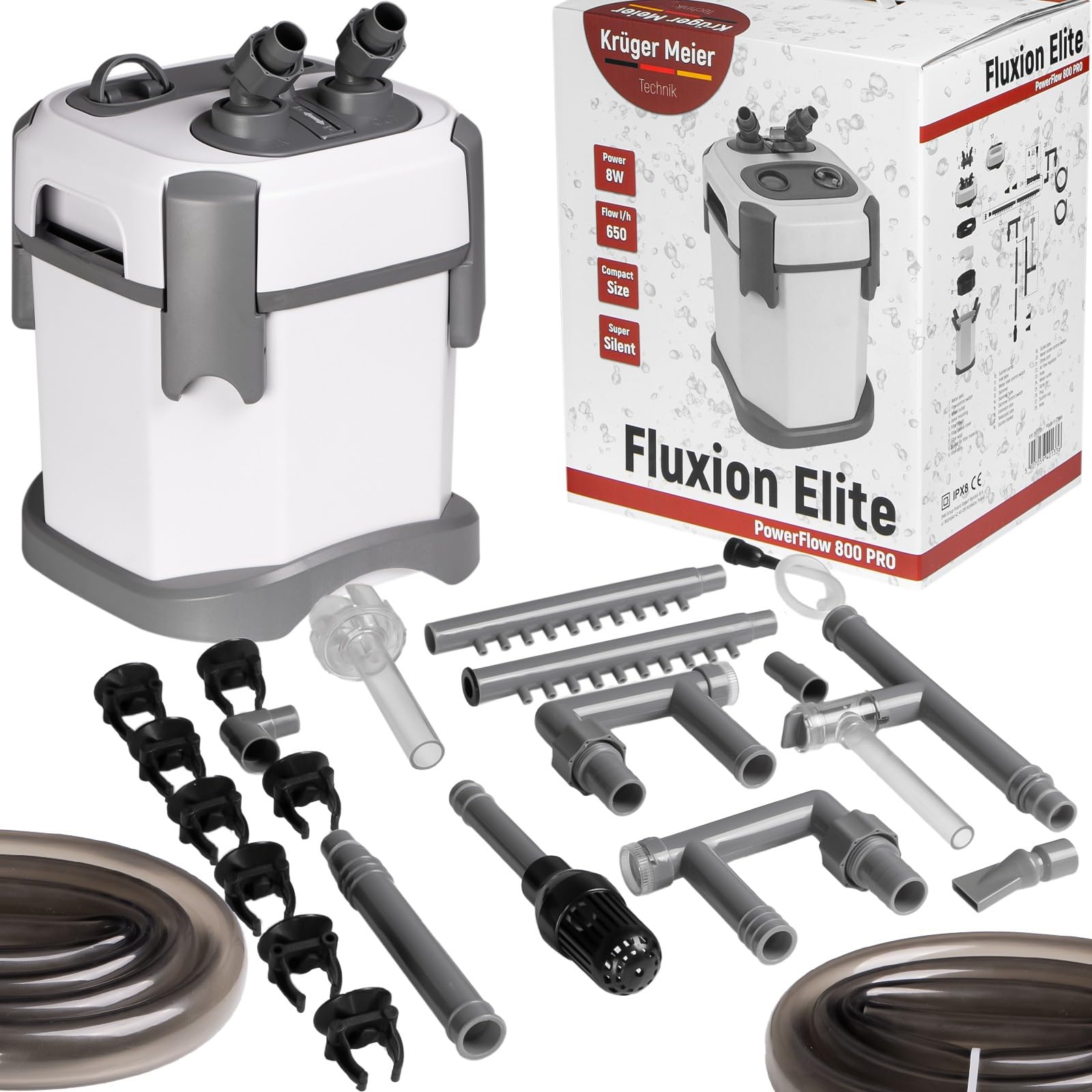 Kruger Meier Fluxion Elite 800 PRO - Filtro externo para acuario, 50-120 litros