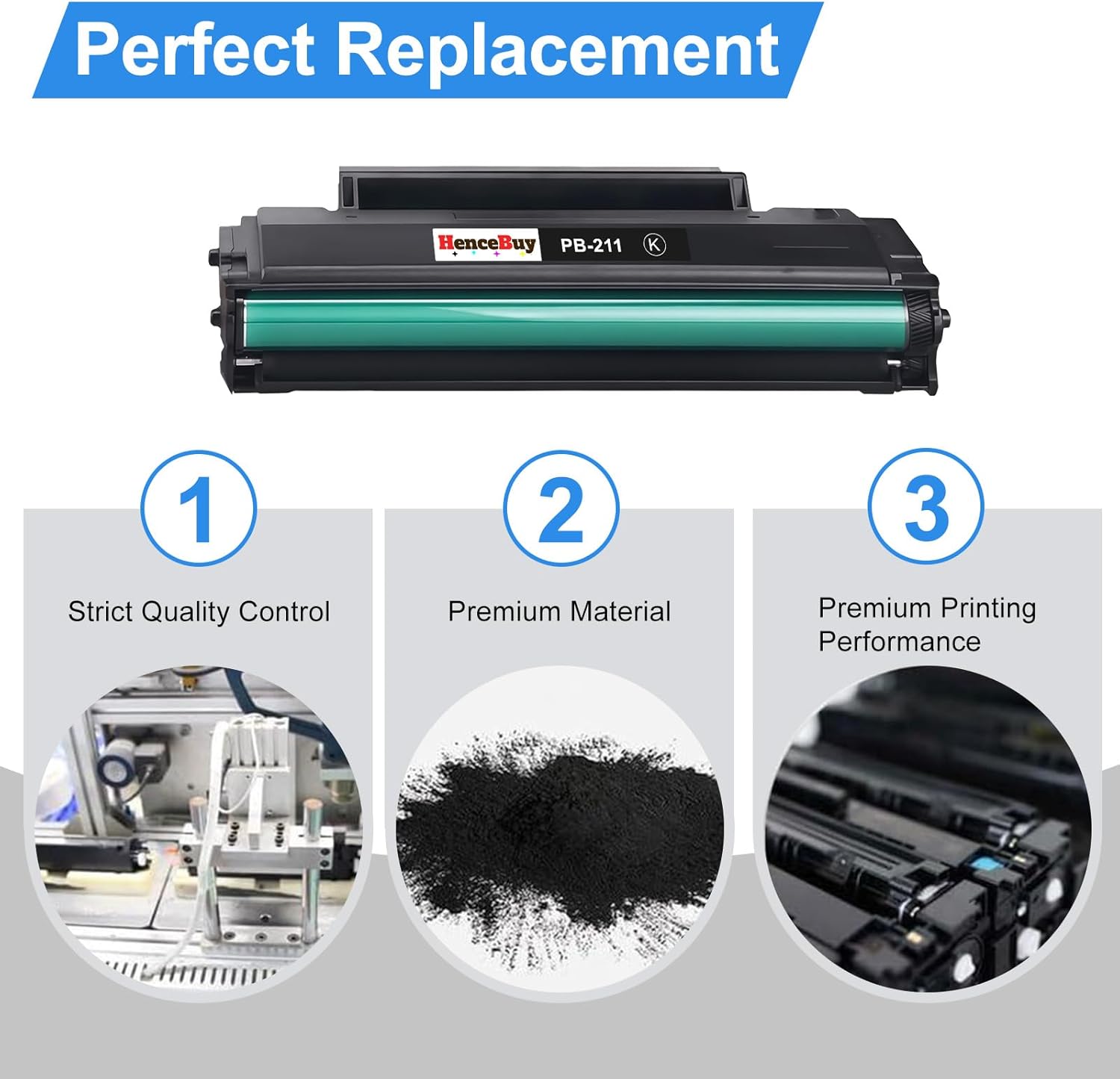 Compatible PB-211 Toner Cartridge Replacement for Pantum PB-211 Balck PB211 PB211EV Toner Cartridge for Pantum P2502W M6552NW M6550NW M6602NW M6600NW P2500W Laser Printer (Black, 2Pack)