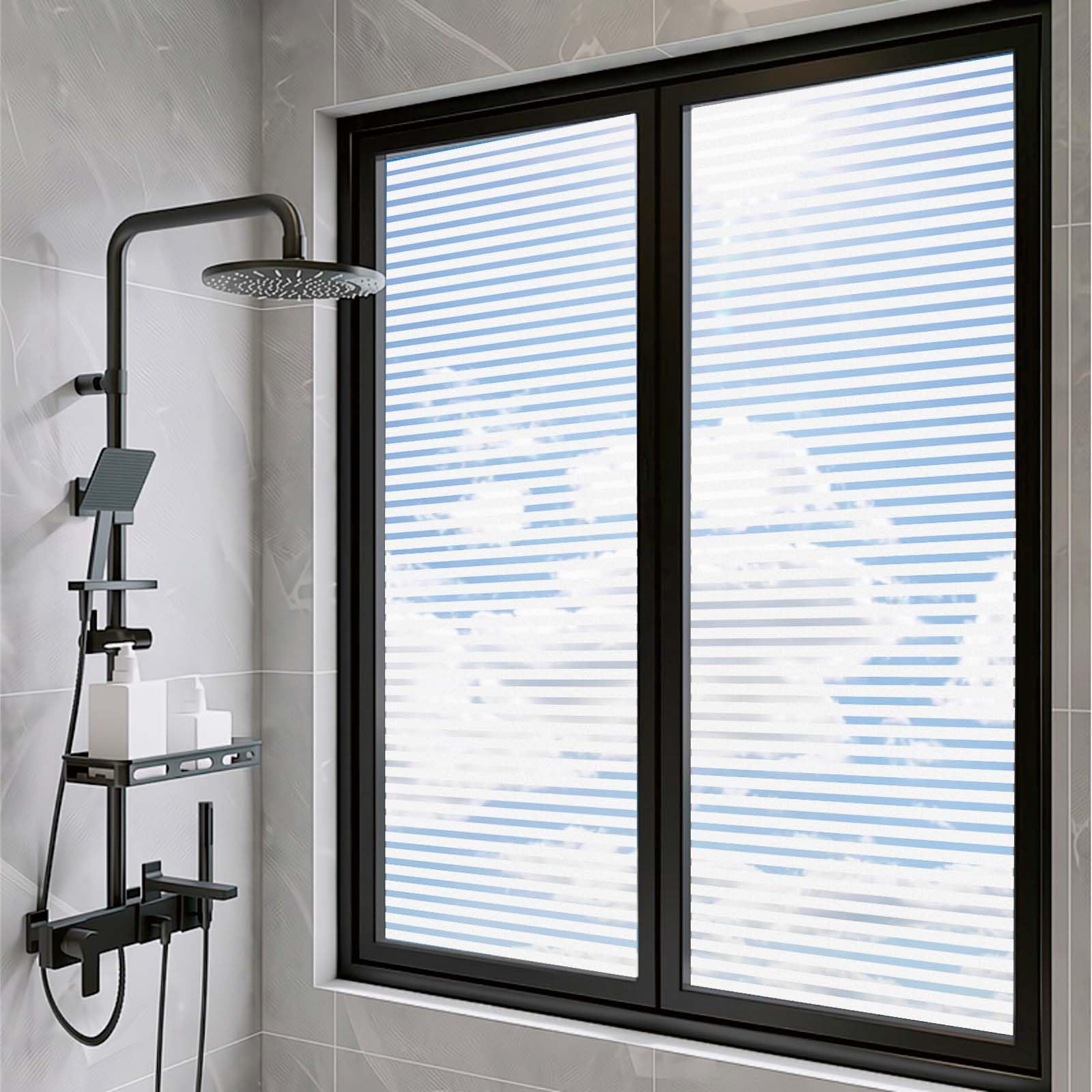 Window Film Privacy Film 65 x 260 cm Non-Adhesive Static Cling Removable Vinyl Heat Cotrol, Privacy Protection, Anti UV Non Adhesive Window for Kitchen, Shutters