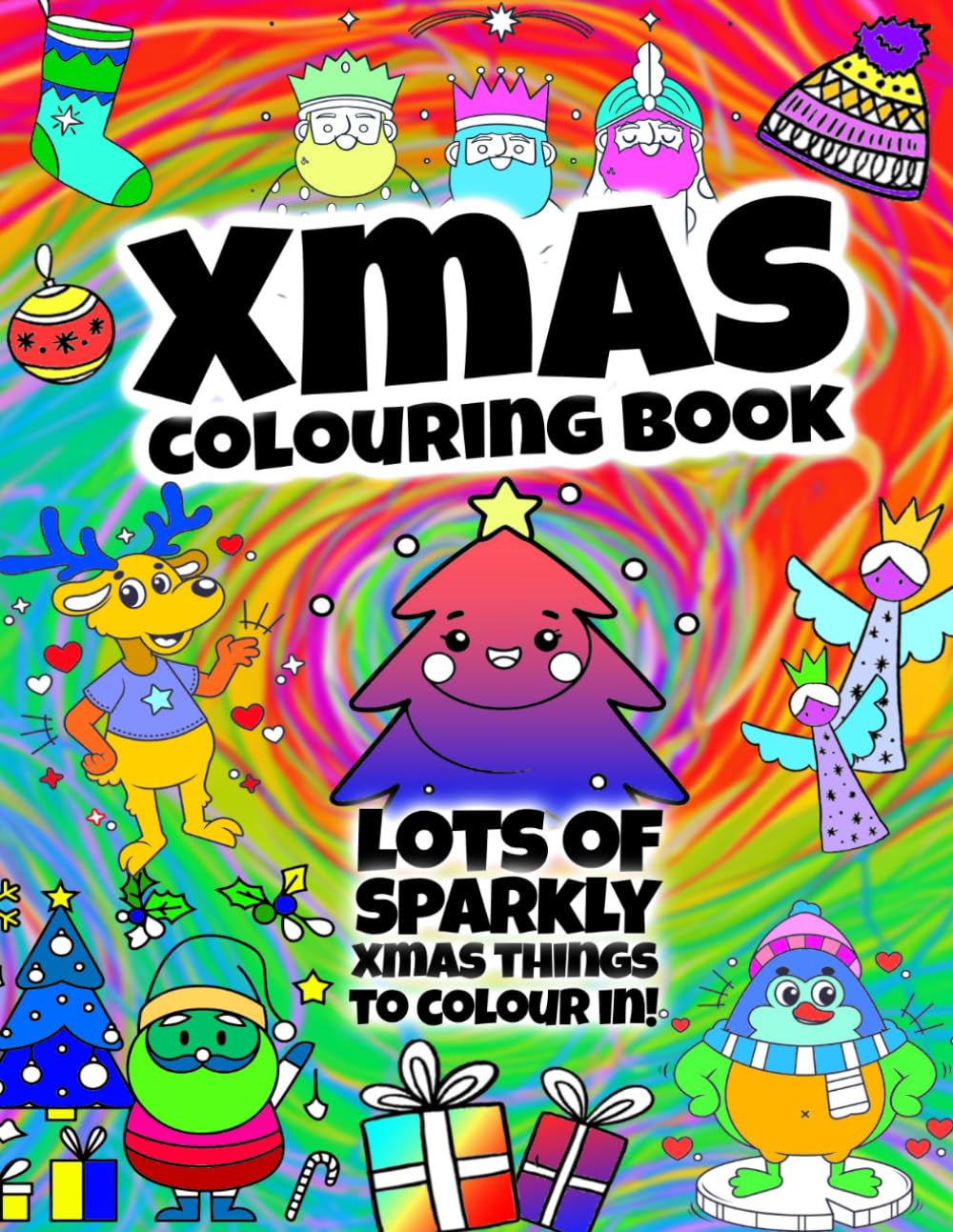Colouring In For Children - Xmas Fun: Colour in your favourite xmas pictures! (Pixie Publishing Series: Colouring In Books For Children)