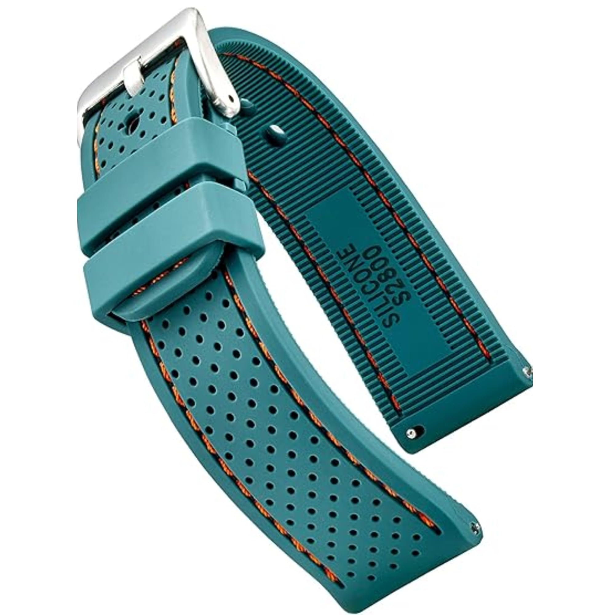 ALPINE Sporty Premium Soft Silicone Adjustable Watch Band - Replacement Rubber Watch Bands for Women &amp; Men - Waterproof Quick Release Watch Straps - Compatible with Regular &amp; Smart Watch Bands