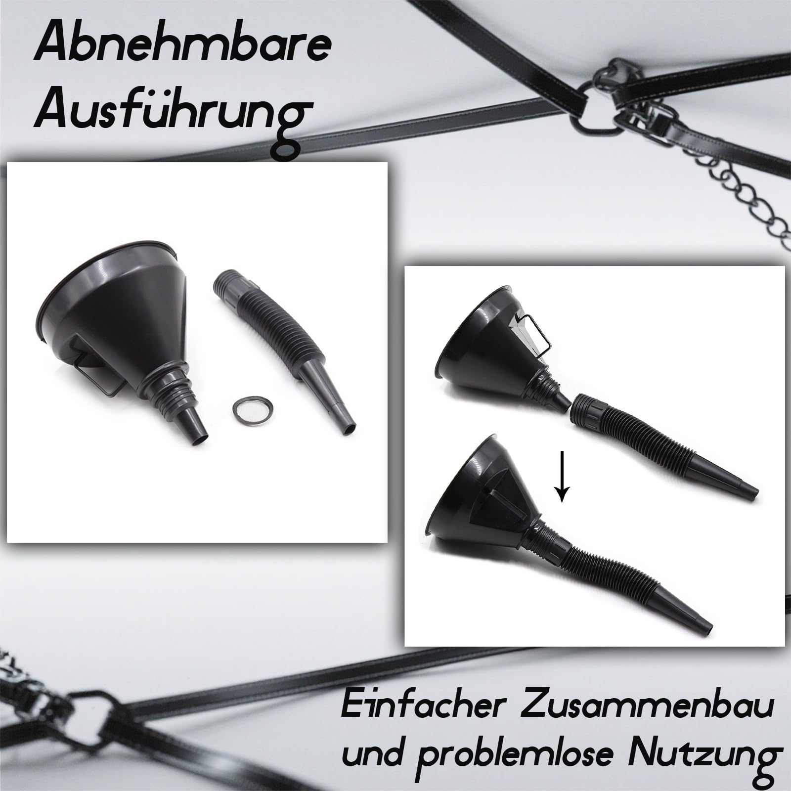 Bâillon Sex SM Femme Bâillon Bouche Large pour Bondage avec Entonnoir avec Harnais de Tête Retenues Bouche Réglable en Cuir pour Femmes avec Urinoir Torture Sexe Extrême Esclave Outil