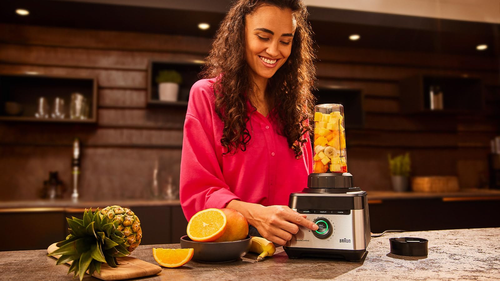 Braun PowerBlend 7 JB7551BK - 1.7L Glass Blender, 10 Speeds +