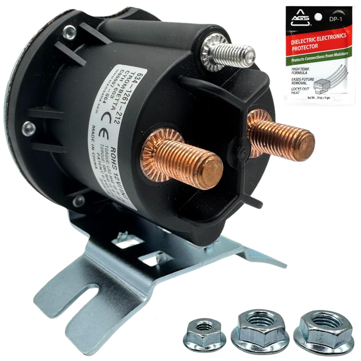 FalconSupply Genuine Trombetta 634-1261-212 12V Solenoid Switch Relay Kit, Replaces Monarch Bucher K17757, Maxon, Waltco, Fenner. Compatible with KTI Dump Trailer Hydraulic Pump, Liftgate, Snow Plow