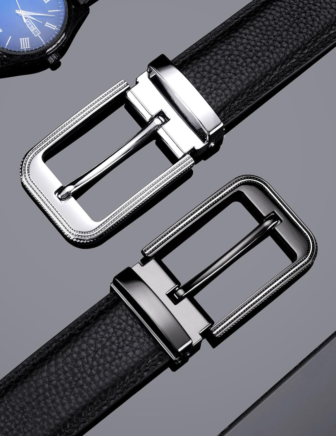 Men's Genuine Cow Leather Belt, Premium Cowhide with, 1.38 Inches Wide, Dress Belt for Casual Wear, Jeans and Golf - Image 7