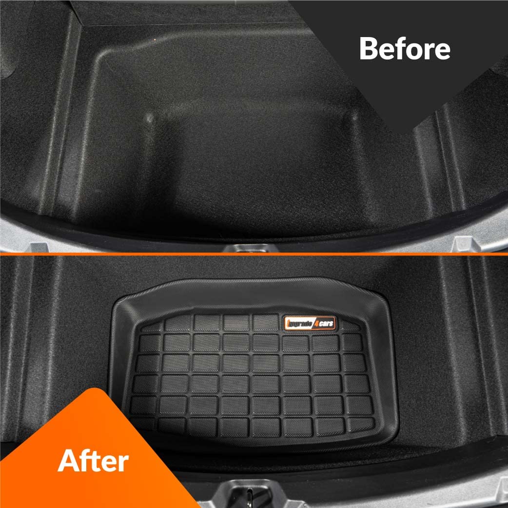 Tapis De Coffre Inférieur Tesla Model 3 - Étanchéité Totale, Antidérapant & Sur Mesure | Upgrade4cars