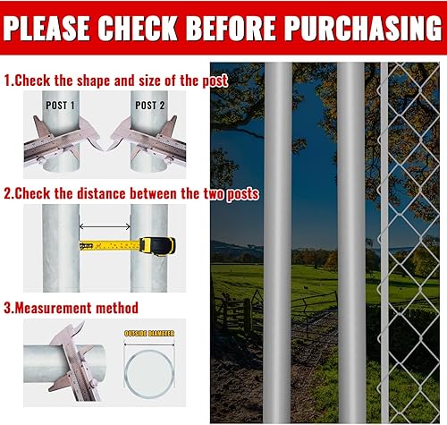 Miniatura 2 de VIVIDA Pestillo de puerta de valla de 1-38 x 1-78 pulgadas, pestillos de puerta de valla de enlace de cadena para puertas de metal, pestillo de