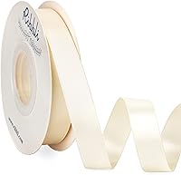 Vista 126 de Ribbli - Cinta de satén roja de doble cara, 1 pulgada x 25 yardas, cinta de tela para uso en ramo de lazos, envoltura de regalo de Navidad, arreglo