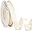Ribbli Ivory Satin Ribbon 5/8 inch x Continuous 25 Yards,Double Faced Satin Use for Craft, Gift Wrapping, Christmas Ornaments, Hair Bows, Bouquet Bows