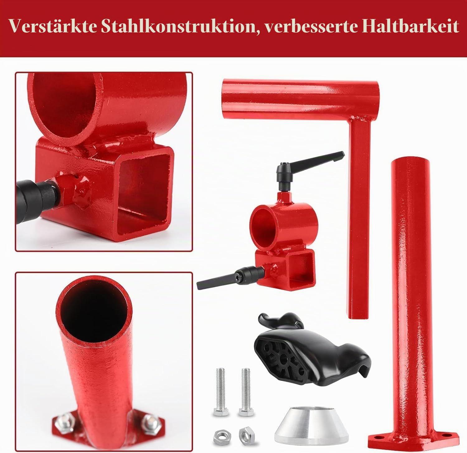 Verbessertes manuelles Reifenmontiergerät, Entenkopf-Set, Silberkegel, Lager und geschweißtes Design – stabiler Karbonstahl-Adapter für die meisten Autoreifen, hocheffizientes Reifenwechselwerkzeug