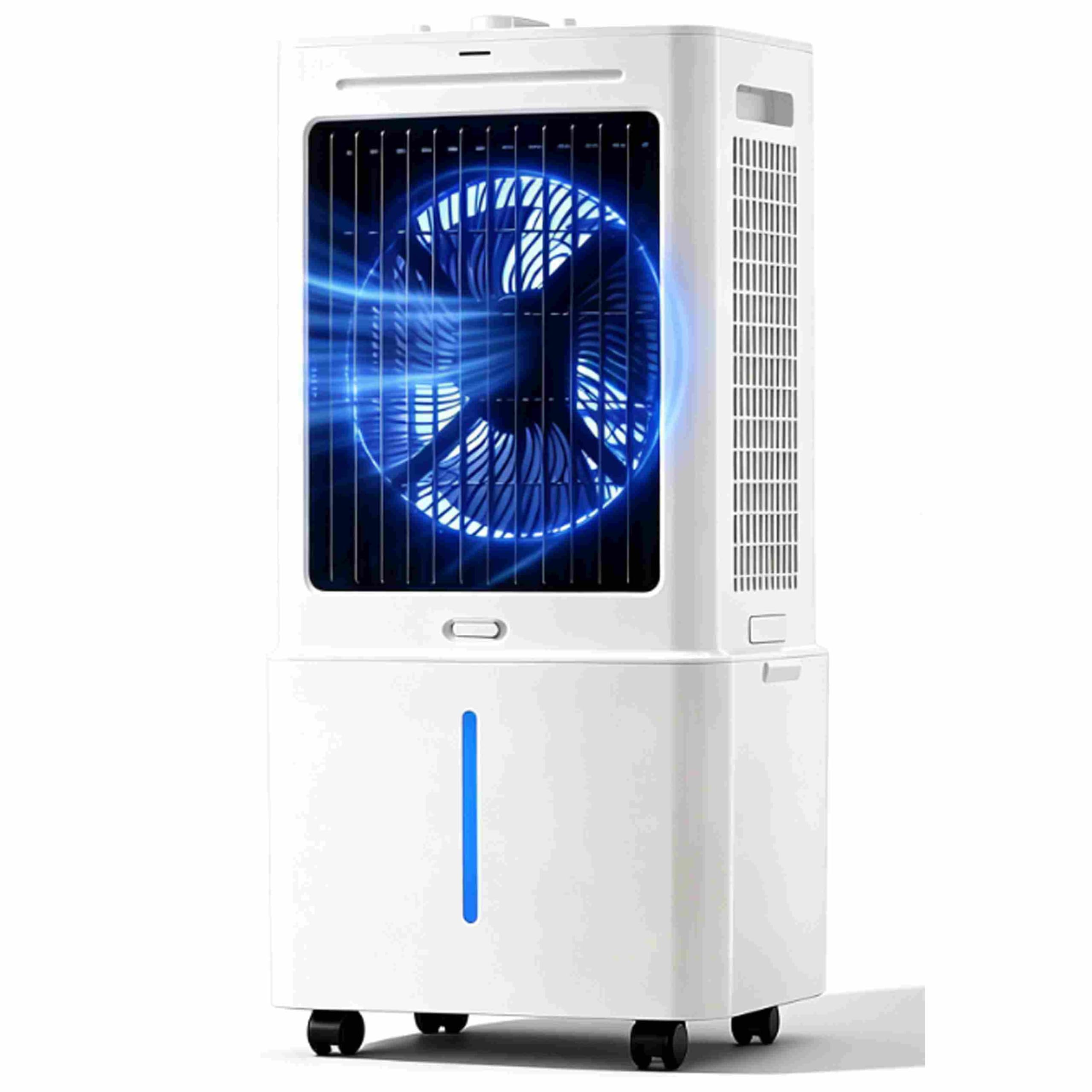 Quiet Air Cooler Room Fan 25L, 12-Hour Timer, 3 Adjustable Speeds