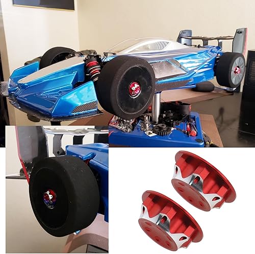 Miniatura 3 de 4 piezas de tuerca hexagonal para automóvil RC de 0.669 in, cubierta antipolvo, repuesto para automóvil RC de 18, camión todoterreno RC compatible