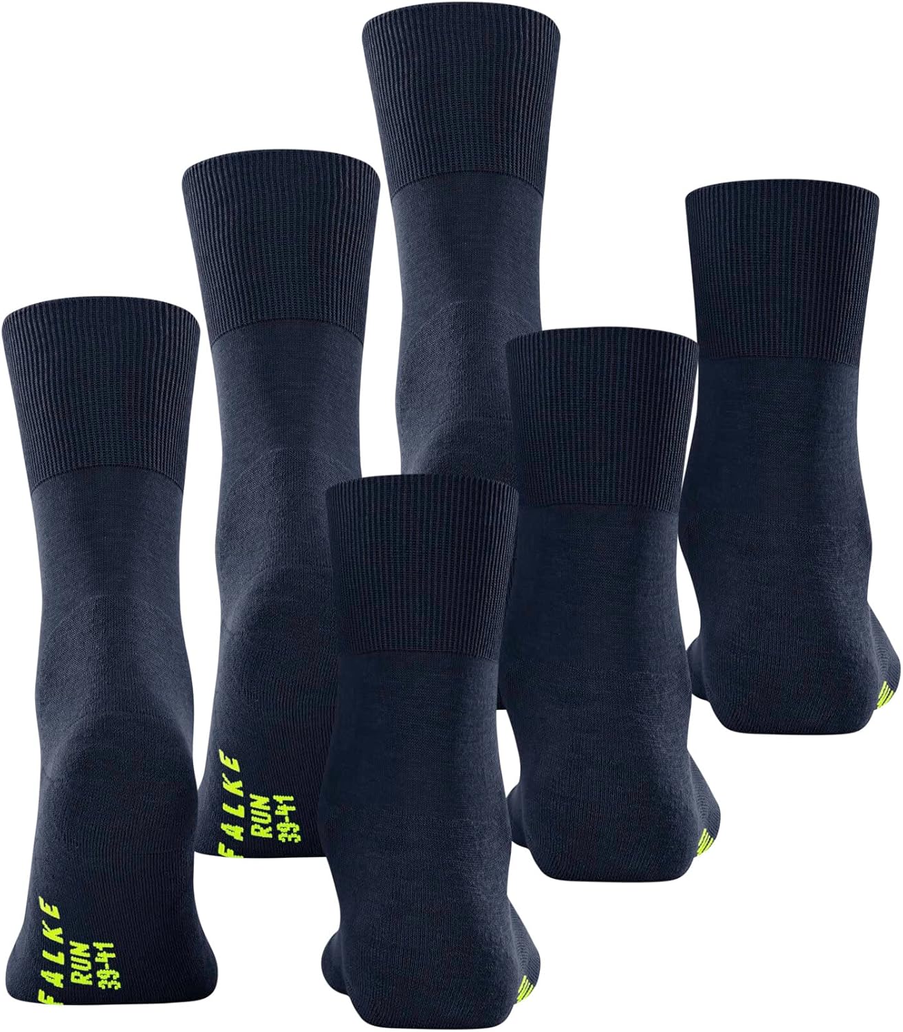 FALKE Unisex Run 3-Pack Socks, Breathable, Skin-Friendly, Cotton, 3 Pairs