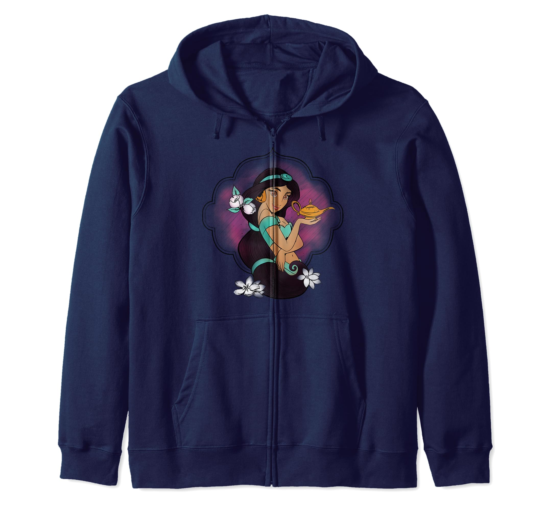 Veste à capuche Jasmine Disney de qualité supérieure avec portrait - 2