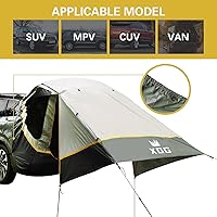 Vista 5 de Carpa Toldo para Auto SUV, UPF 50++ con Bolsa de Almacenamiento Impermeable Portátil, Resistente al Desgarro, Espacio Amplio, Buena Visión