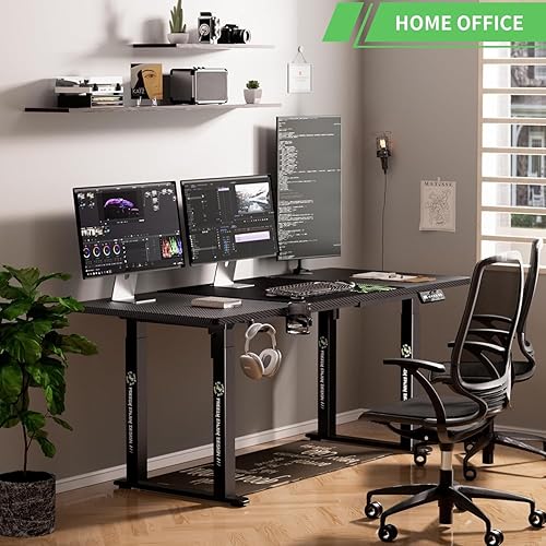 Miniatura 4 de X-Win - Escritorio eléctrico de pie ajustable en altura, 71 x 29.5 pulgadas, 4 patas, ergonómico para sentarse a estar de pie para oficina en casa,