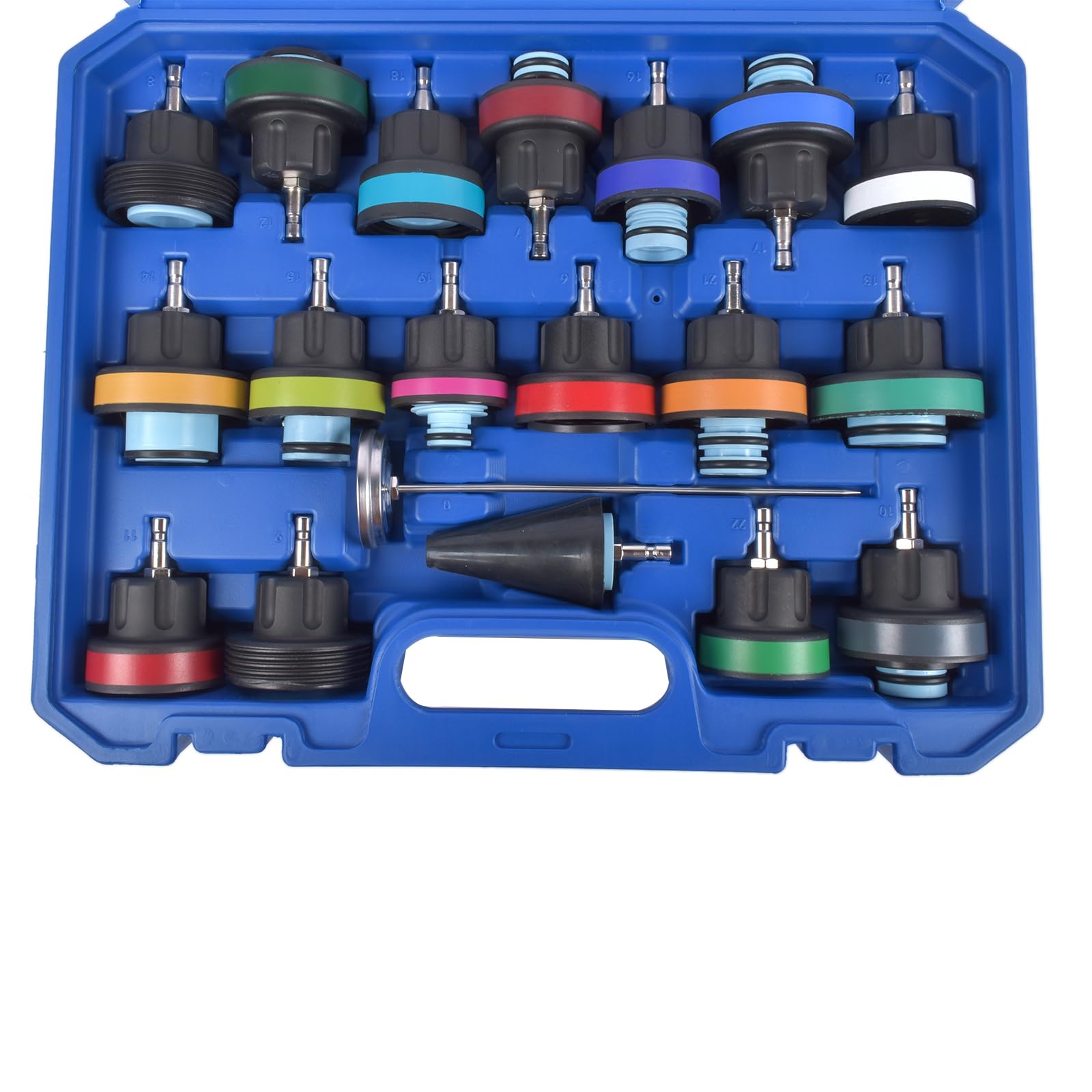 Universale Radiatore Pressione Tester Kit 31 Pezzi per Auto Sistema di Raffreddamento Test