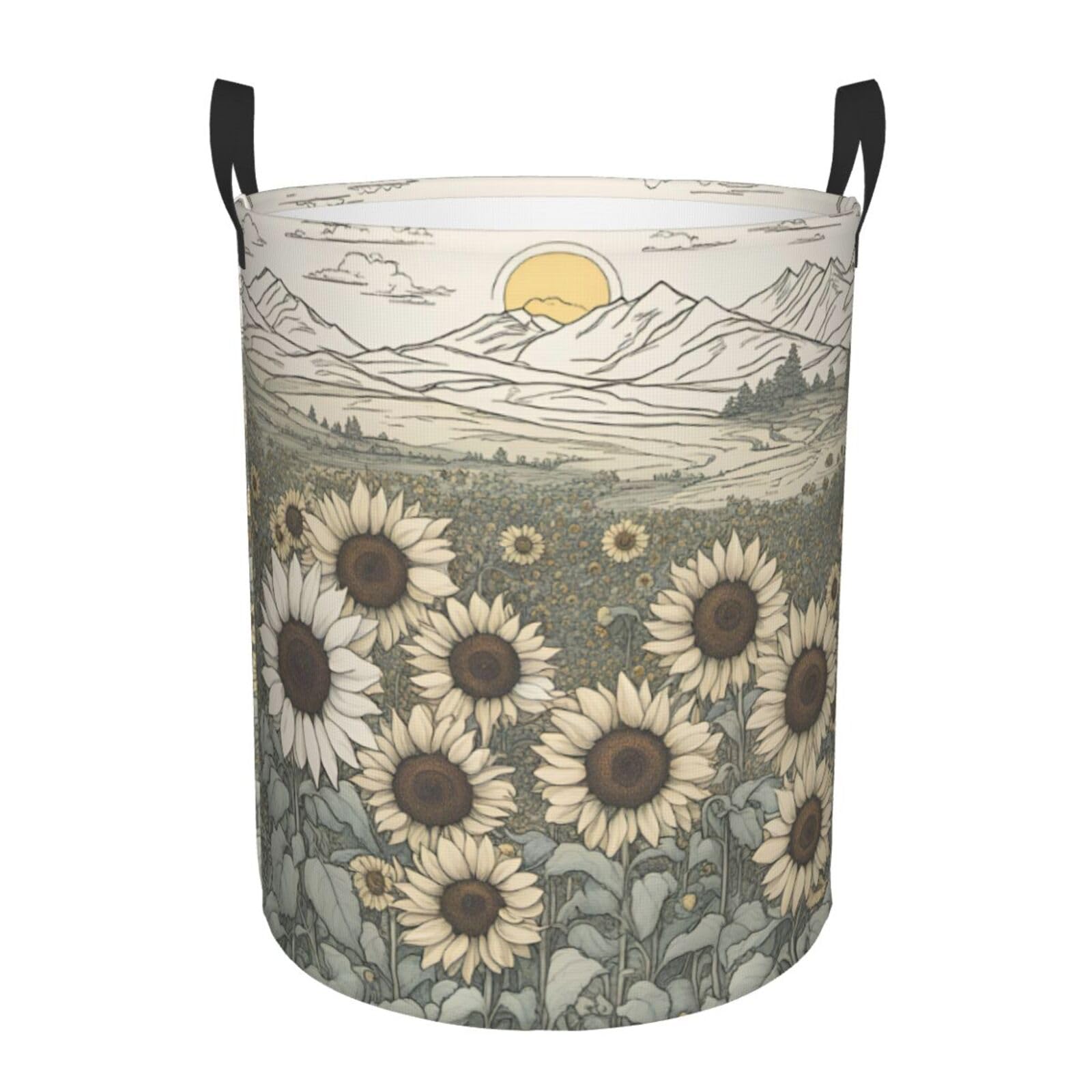 Grand panier à linge en tissu robuste, coffre de rangement esthétique pour toute la maison