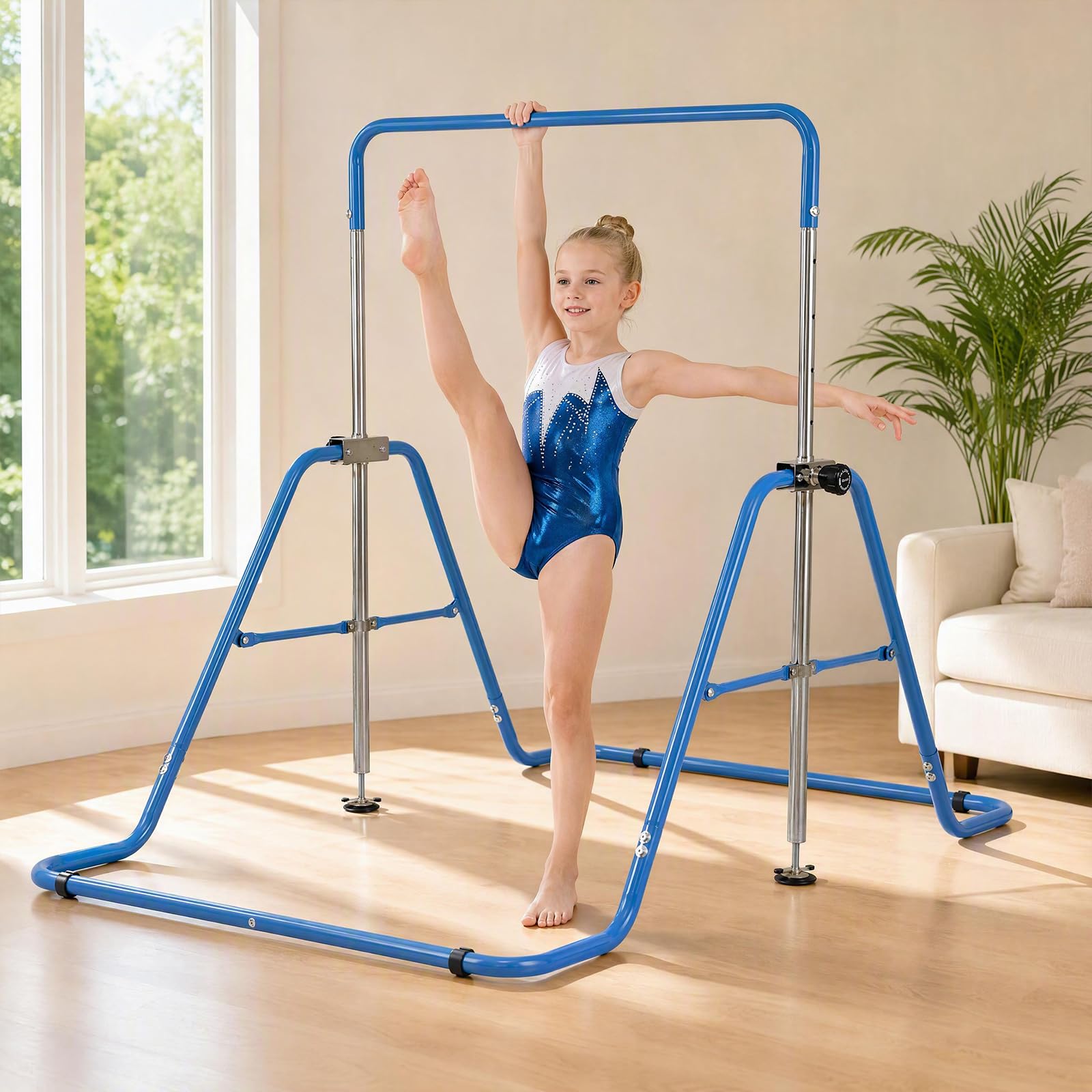 COSTWAY Sbarra Ginnastica Artistica per Bambini, Altezza Regolabile