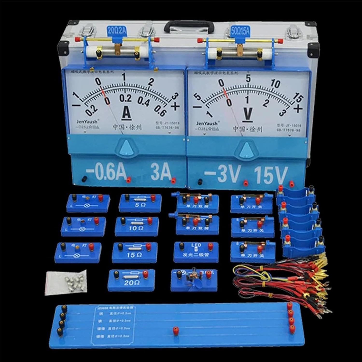 Electrical Demonstration Box with Magnetic Suction, Physics Teaching Equipment, Electromagnetic Circuit Adsorption Blackboard for School Classroom Teaching