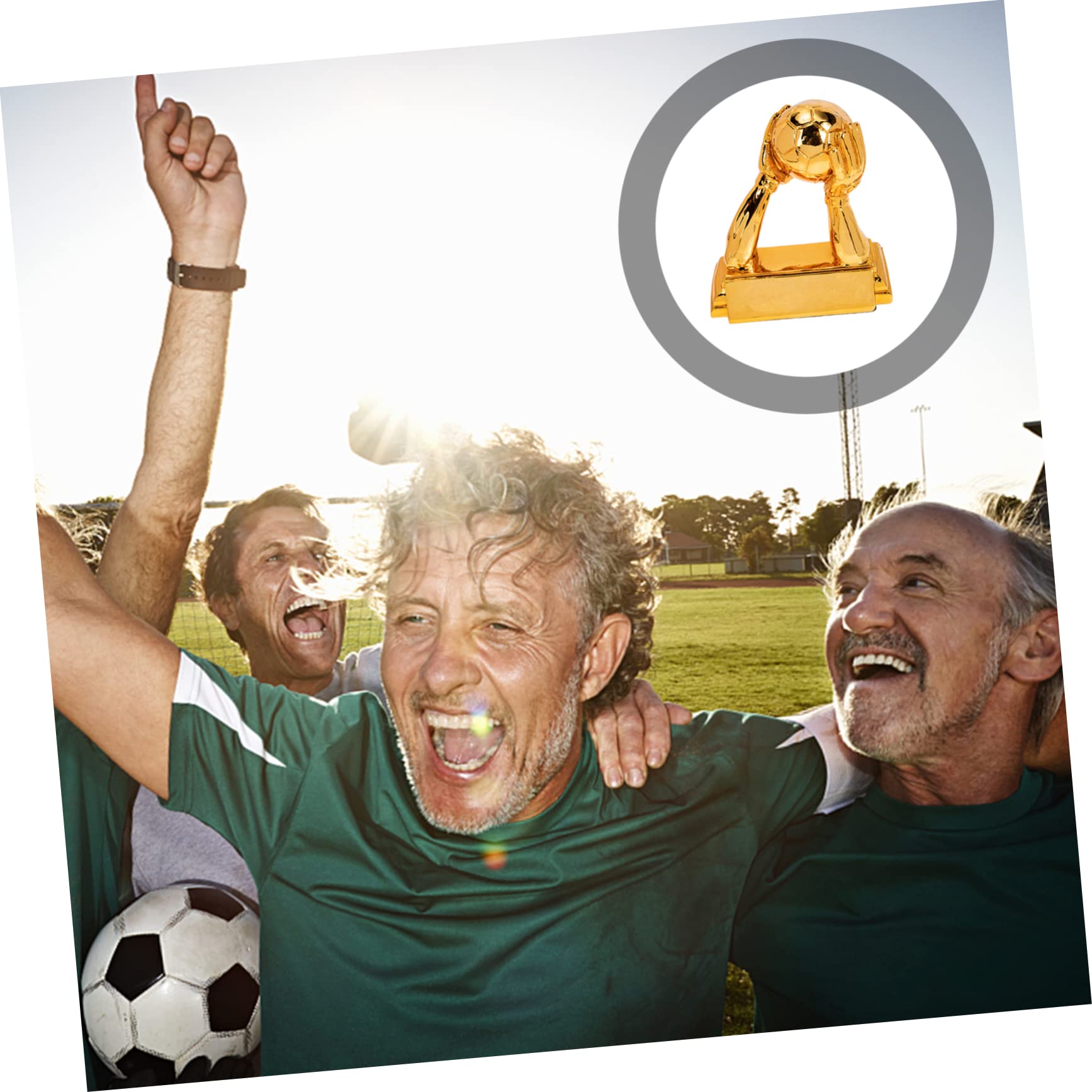 BESPORTBLE Exquisite Football Trophy Goalkeeper Resin Trophy Souvenir for Fans Decorative Soccer Trophy Adornment for Sports Enthusiasts