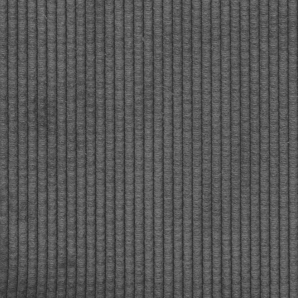 vidaXL 2-Sitzer-Sofa mit Chaiselongue L-förmig Dunkelgrau 125 cm Leinen