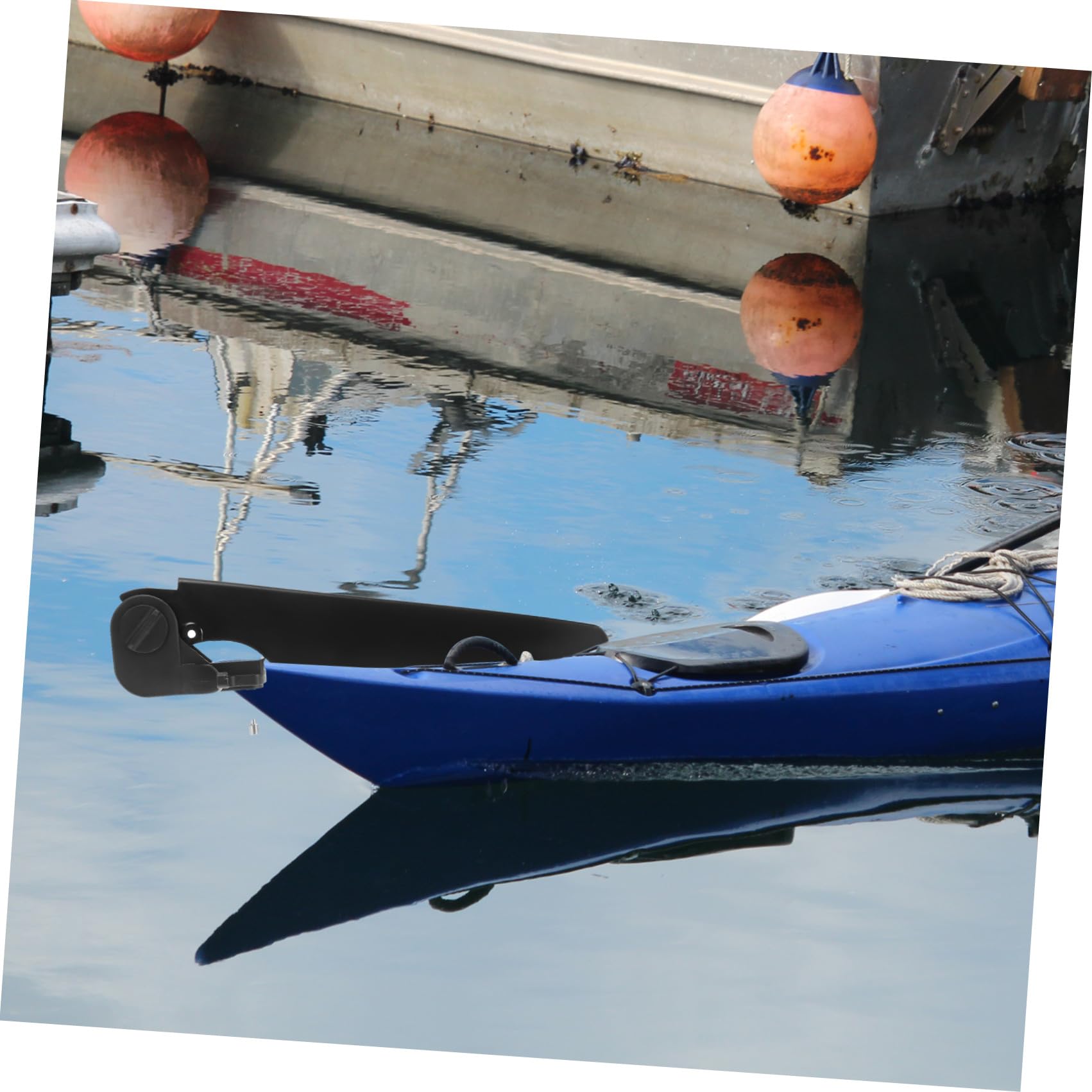 Yardwe Controllo Direzione Marina Kayak Canna da Pesca Kayak Gonfiabile Board Paddleboards Kayak Tey Supporto per Kayak Pista per Kayak Paddleboarding Galleggiante Manuale Acciaio