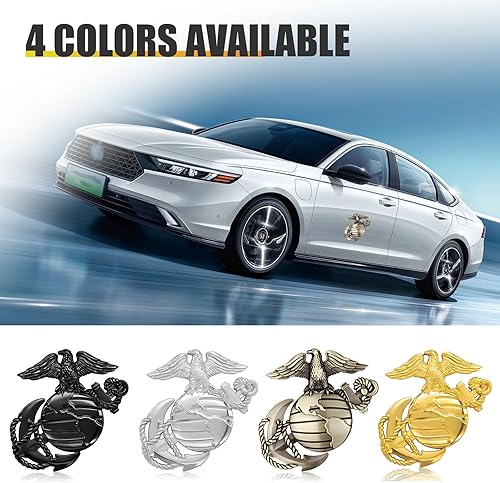 Miniatura 6 de 1 emblema lateral decorativo 3D para automóvil, 3.1 x 3.2 pulgadas, impermeable, águila personalizada, accesorios universales para camión,