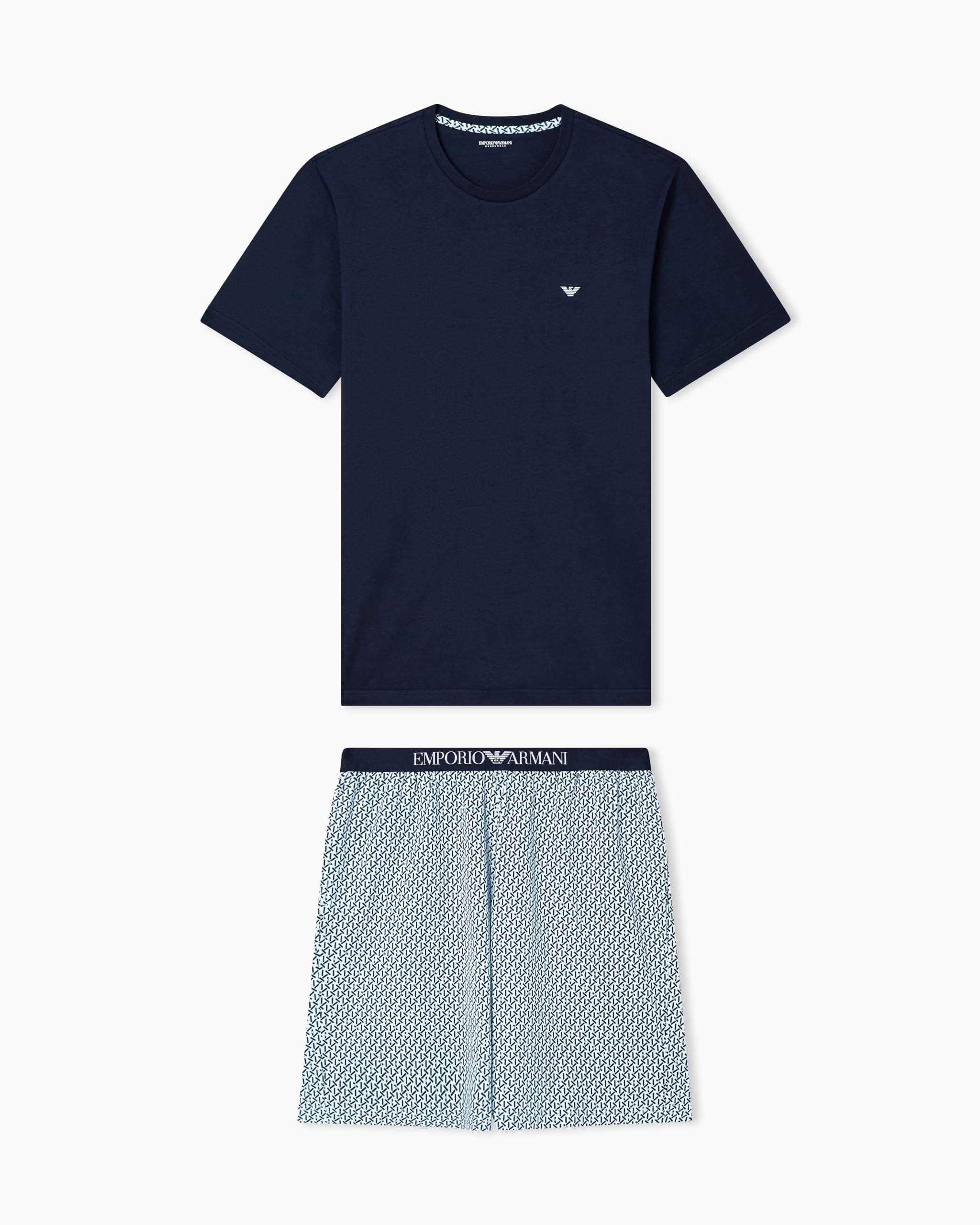 Emporio Armani Herren T-Shirt+Shorts Pyjama Pyjamaset