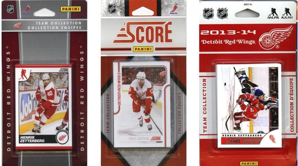 C&I Collectables NHL Detroit Red Wings 3 Different Licensed Trading Card Team Sets