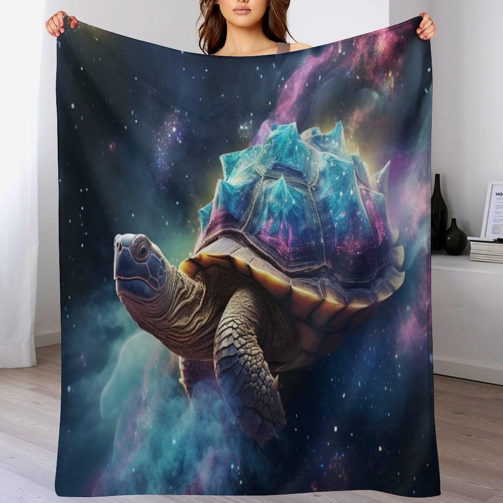 Couverture tortue plaid chaud anti-frissons pour rester au chaud sur votre canapé