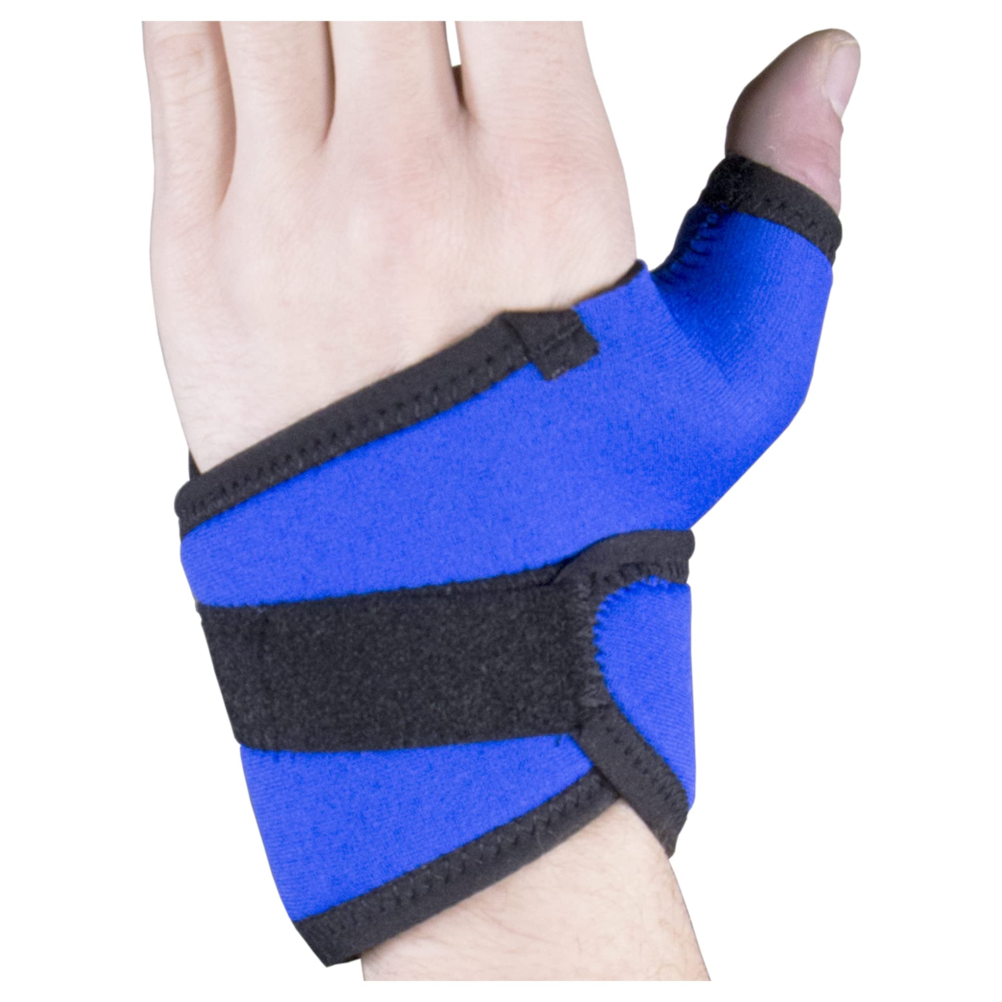OTC Neoprene Wrist Thumb Support, Adjustable Compression Wrap Brace, Medium