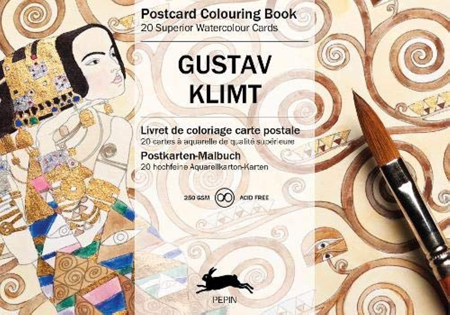 Gustav Klimt: Postcard Colouring Book (Postcard coloring book)