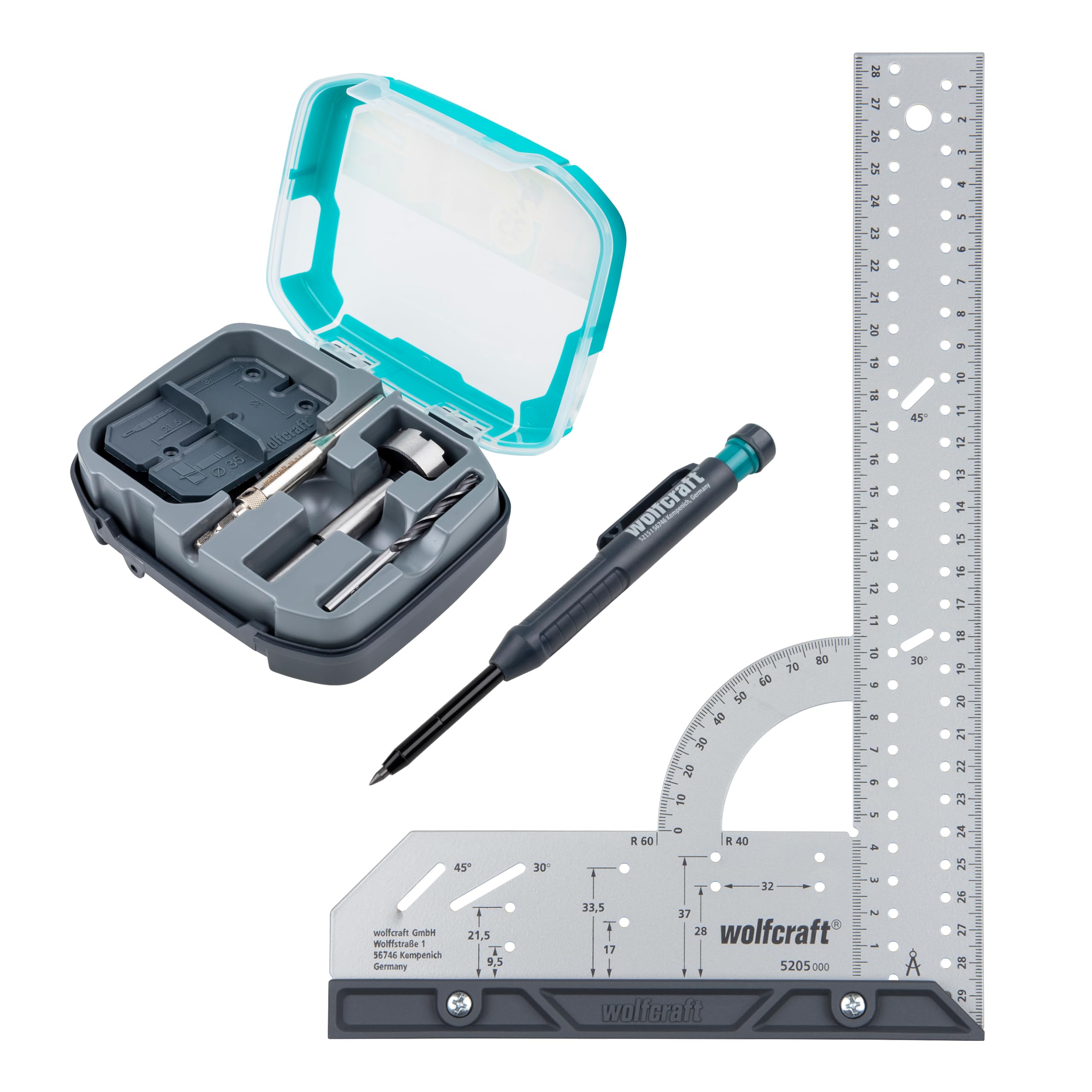 Coffret projet « Installation de charnières invisibles Ø 35 mm » - Pour l’installation simple de charnières invisibles