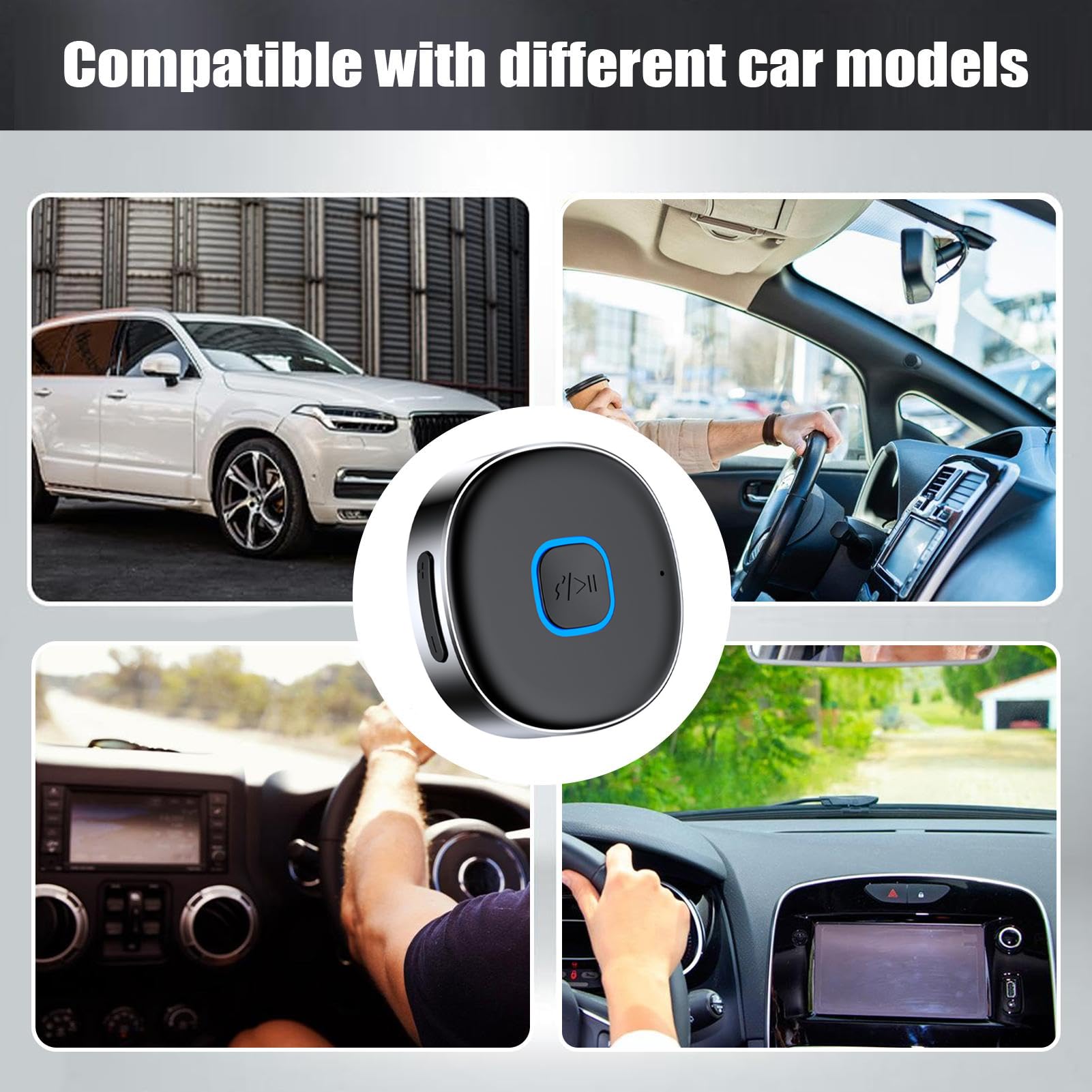Kabelloser Audio-Empfänger | Adapter zur Rauschunterdrückung,Kabelloser Lautsprecher-Adapter - Für Abspielgeräte Beim Fahren In Auto LKW SUV Innenbereich Außenbereich Garage
