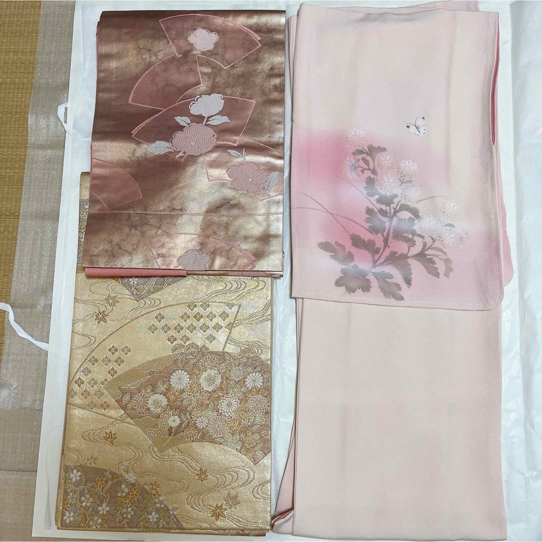 Amazon.co.jp: 付下げ 袋帯 名古屋帯 正絹 袷 逸品 上品 豪華着物 