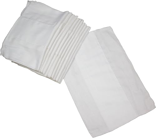 OsoCozy - Pañales de tela preplegada (1 Dz) - Calidad de servicio de pañales suaves, absorbentes y duraderos preplegados. 100% algodón - 9.5"x13",