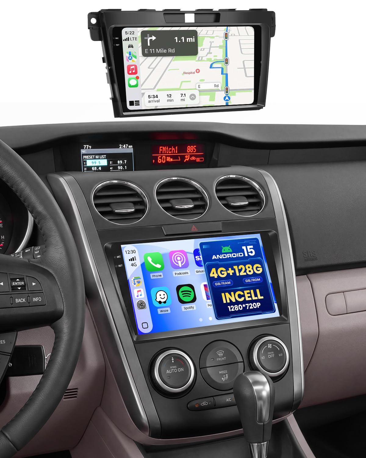 Amazon.com: 4+128G Radio for Mazda CX7 2006-2012, 9