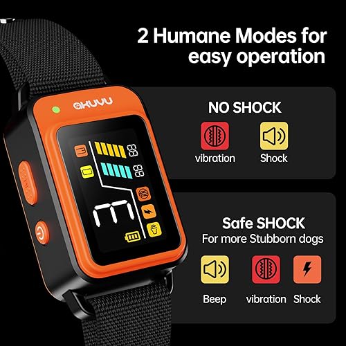 Miniatura 3 de Collar antiladridos para perro, collar inteligente recargable, collar de entrenamiento antiladridos con sensibilidad ajustable, vibración de pitido,