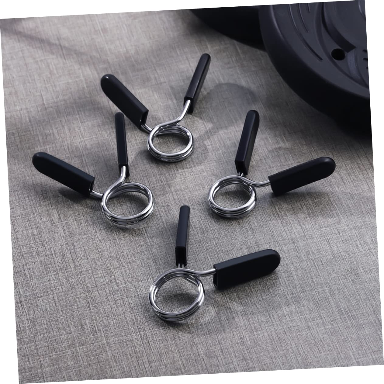 Happyyami Barbell Clips 5pcs Dumbbell Bar Buckles Barbell Collars Professional Wear-Resistant for Weight Lifting