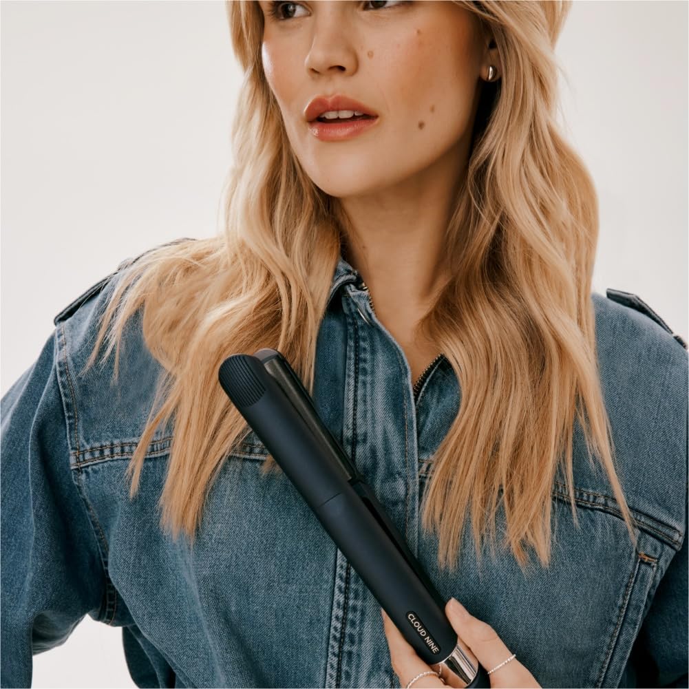 Cloud Nine 2-in-1 Contouring Original Iron Glätteisen – Haarglätter & Lockenstab mit gebogenen Sericite®-Platten, Revive Mode® & 11 Temperatureinstellungen (100–200 °C) – Für gesundes Styling