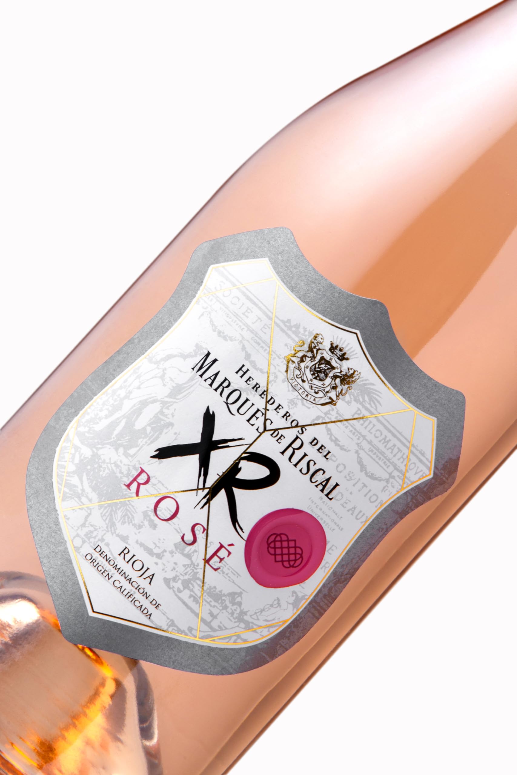 XR Rosé de Marqués de Riscal - Denominación de Origen Calificada Rioja, Vino Rosado, Variedad Tempranillo, 24 meses en barrica, Estuche de dos botellas de 750 ml