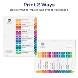 Avery Ready Index Table of Contents Dividers, 15-Tab, Color, 6 Sets – view 3