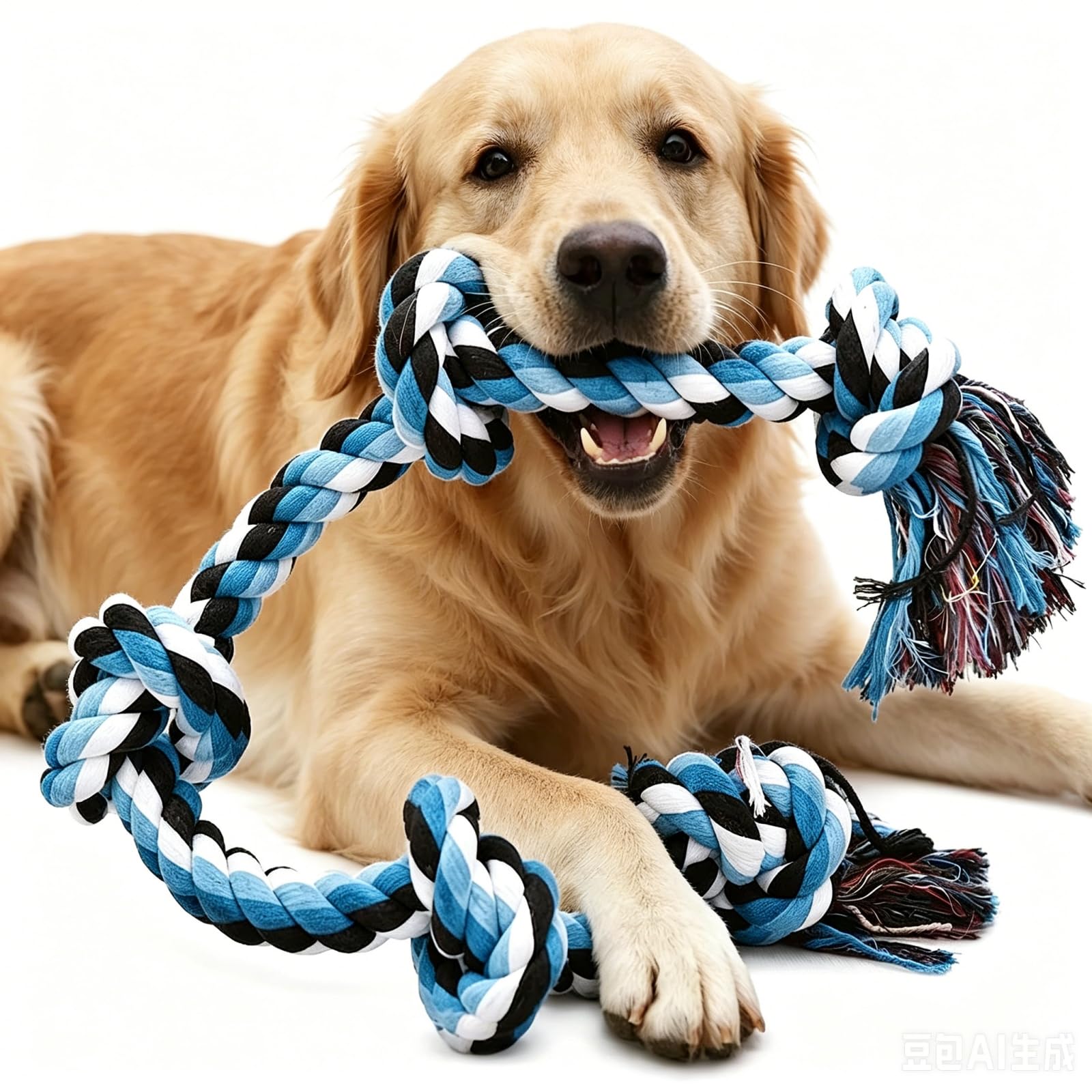 Large Rope Toys for Large Dogs - 95CM 730g Indestructible Dog Chew Toy