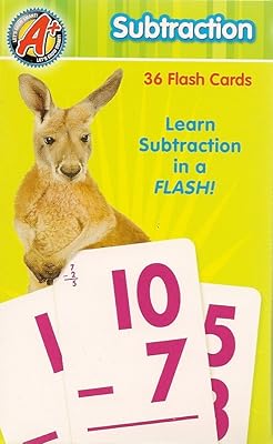 A+ Subtraction Flash Cards