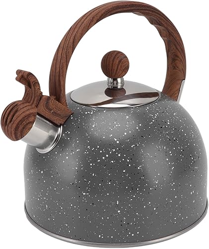 Hervidor de silbato de acero inoxidable de 2,5 l, tetera de acero inoxidable, tetera de acero inoxidable, tetera silbante, tetera silbadora para