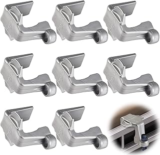 Boat Bumper Clips, Pontoon Boat Fender Clips for Docking, Pontoon Boat Square Rail Fender Hangers/Adjusters/Clips Work with Pontoon Bumpers for Docking