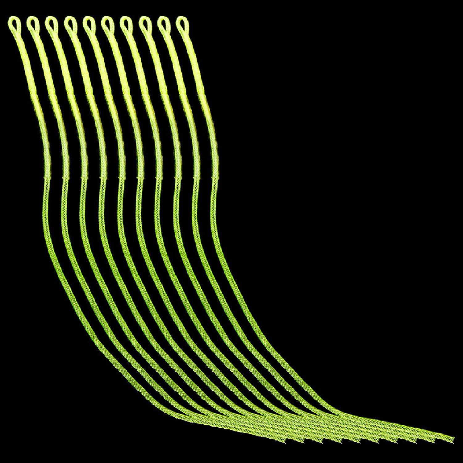 AOVNA 10 Pieces Fly Fishing Line 30LB Braided Fly Loop Line Braided Loop Connectors Fishing Tackle Accessory (Green)