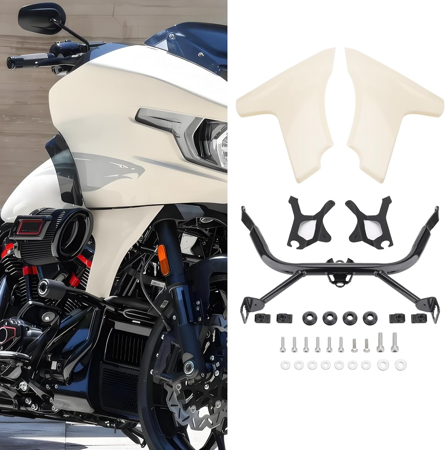 Side Fairing Panel Bracket for Harley Touring CVO Road Glide ST FLTRXSTSE 2024 FLTRXSE 2023-2024 (Unpainted)